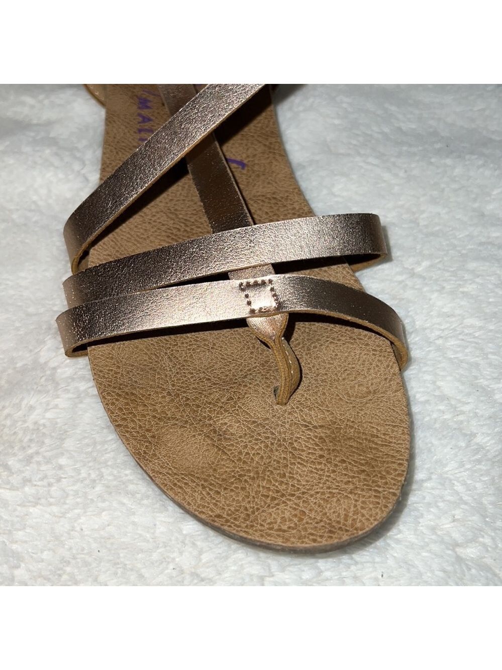 Blowfish Women’s Granola Rose Gold Strappy Ankle Buckle Strap Sandal - Sz 10 - Picture 11 of 11